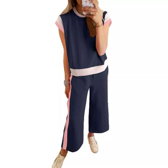 Damen Stylish Tracksuit mit modischen Farbkontrasten Heidi-Mode