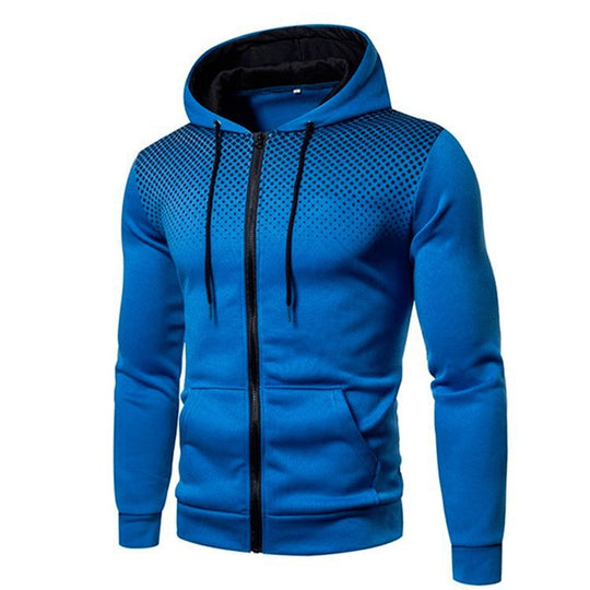 Herren Sportlicher Zip-Hoodie mit atmungsaktivem Mesh-Einsatz Heidi-Mode