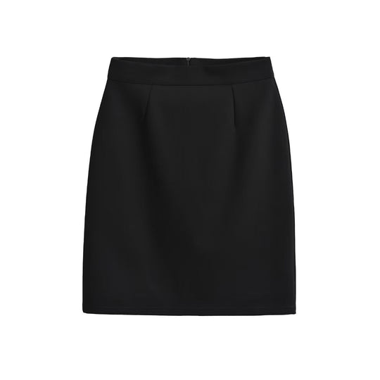 Damen eleganter Bleistiftrock mit raffiniertem Faltenwurf und geschmeidigem Material Heidi-Mode