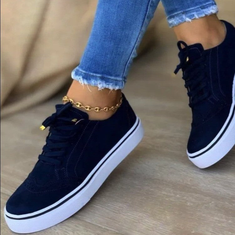 Damen Sneaker mit modischem Textilobermaterial und dämpfender Sohle Heidi-Mode