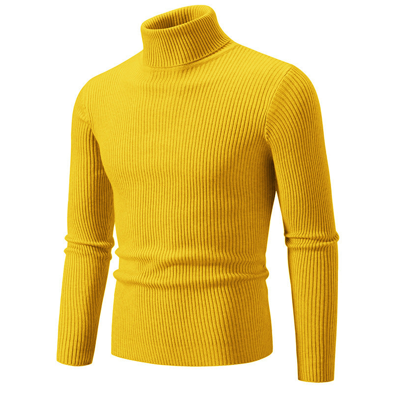 Herren feiner Rollkragenpullover aus langlebigem Strickmaterial Heidi-Mode