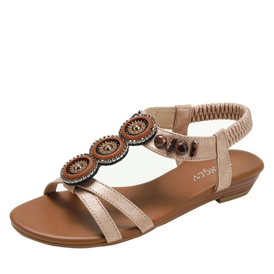 Damen Bunte Ethno Sandalen Heidi-Mode