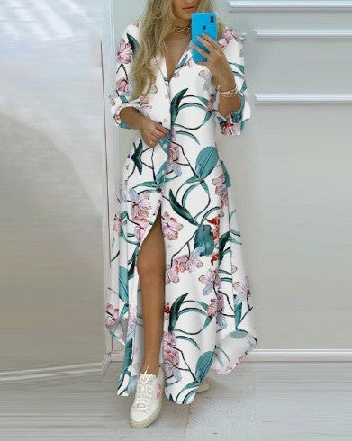 Damen Kimono-Robe mit Printdesign Heidi-Mode