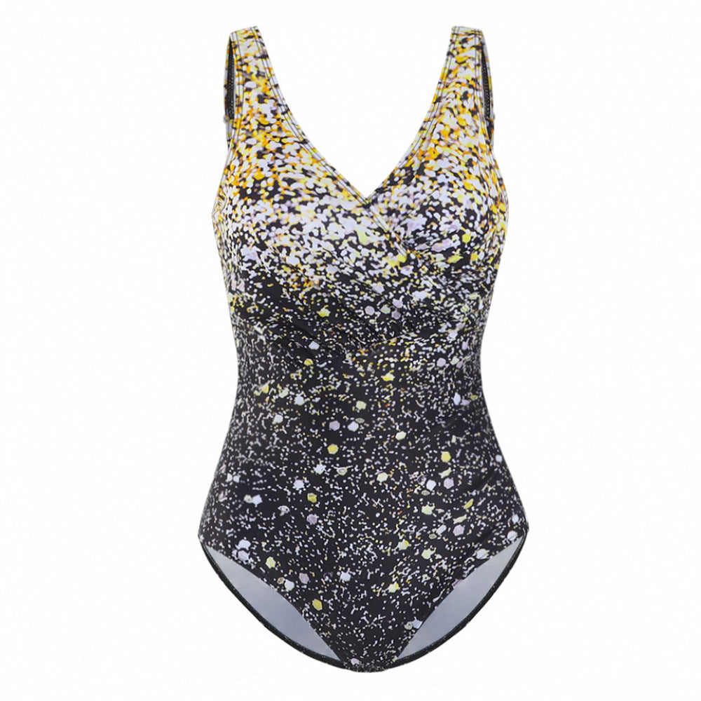 Heidi Mode | Regenbogen allmählich ändern Farbe plus Größe einteiligen Badeanzug