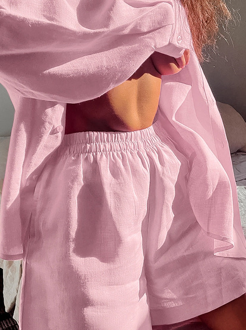 Heidi-Mode | Modisch Freizeit Set Baumwolle mit Hoher Taille