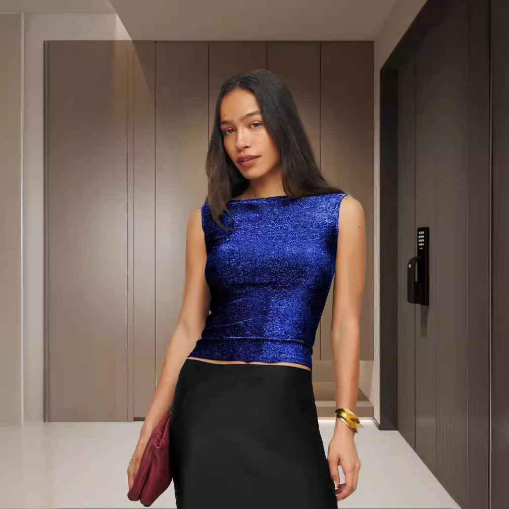 Damen Glamouröses Oberteil mit exzellenter Passform Heidi-Mode