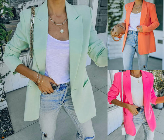 Damen Eleganter Blazer mit strukturiertem Schnitt Heidi-Mode