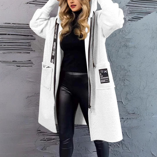 Damen Kuschelige Teddyjacke mit praktischen Taschen Heidi-Mode