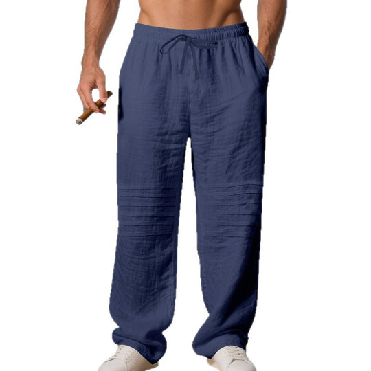 Herren entspannte Strandhose im lässigen Stil mit praktischen Taschen Heidi-Mode