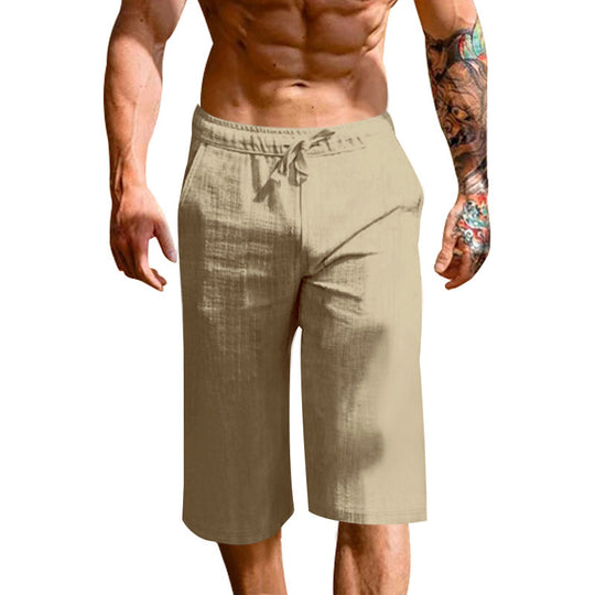 Herren bequeme Sport-Shorts mit elastischem Bund und verstellbarem Kordelzug Heidi-Mode