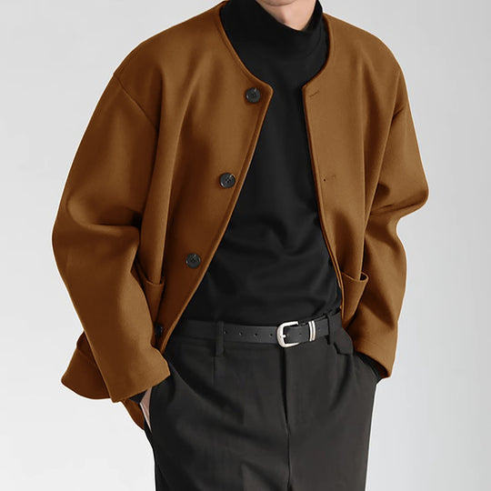 Damen Übergangsjacke mit praktischen Taschen und Knopfverschluss Heidi-Mode