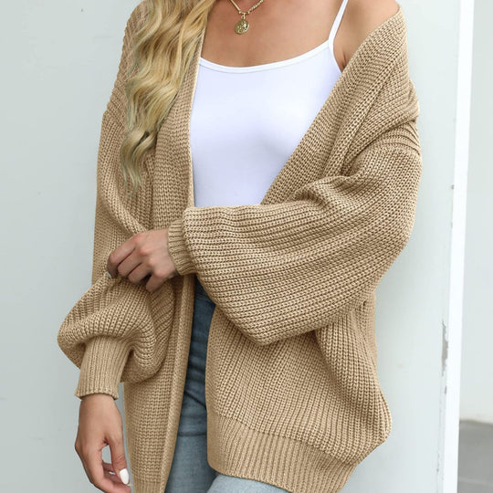 Damen Gemütlicher Strickcardigan mit Oversize-Schnitt Heidi-Mode