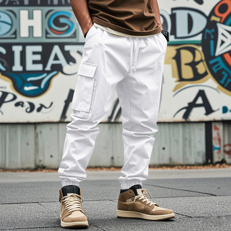 Herren Cargo-Jogginghose mit praktischen Taschen und elastischem Bund Heidi-Mode