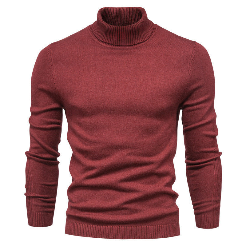 Herren Rollkragenpullover aus hochwertiger Wolle Heidi-Mode