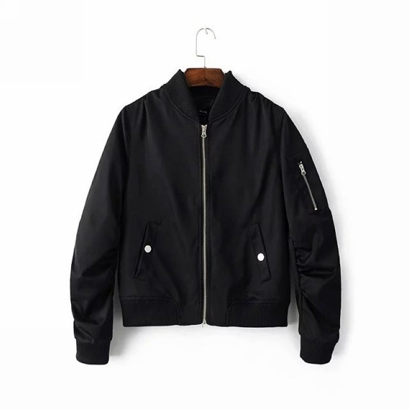 Damen Bomberjacke mit praktischen Taschen und sportlichem Schnitt Heidi-Mode