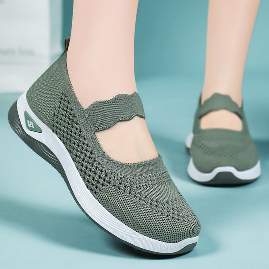 Damen Bequeme Freizeitschuhe mit atmungsaktivem Netzdesign Heidi-Mode