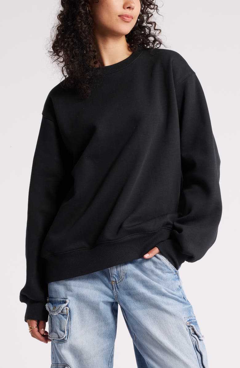 Damen entspannter Sweatshirt mit klassischem Rundhalsausschnitt Heidi-Mode