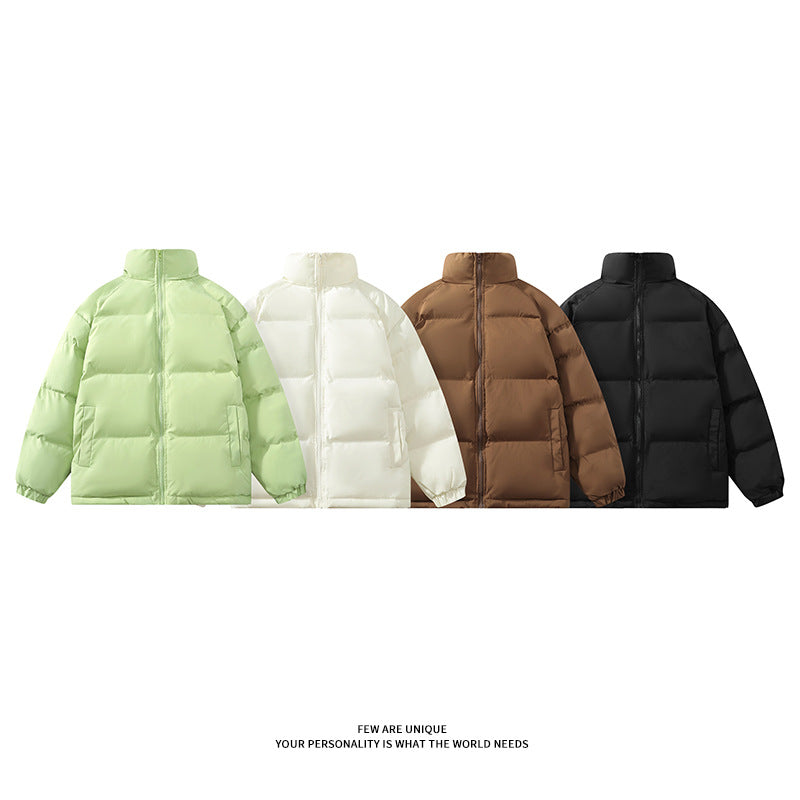 Herren warm gefütterte Winterjacke mit hohem Kragen und praktischem Reißverschluss Heidi-Mode