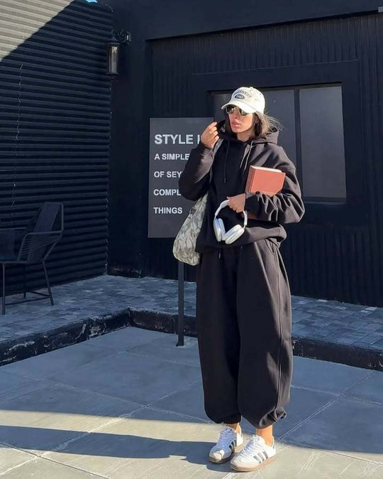 Damen entspannter Oversized Jogginganzug Heidi-Mode