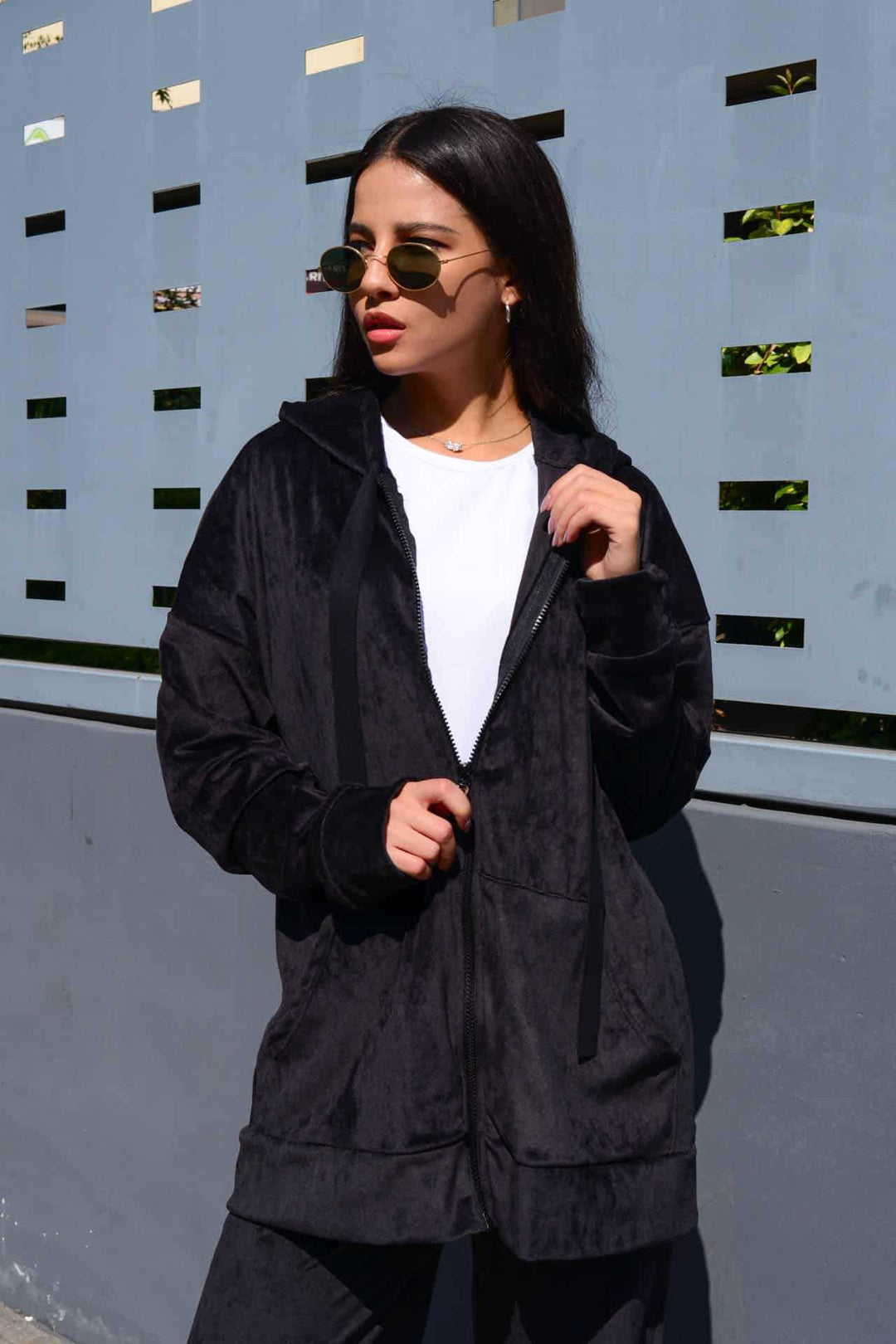 Damen bequeme und stilvolle Kapuzenjacke Heidi-Mode