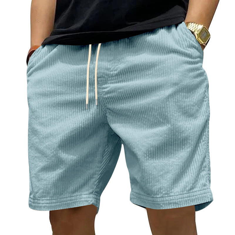 Herren bequeme Freizeithose aus strukturiertem Cordstoff Heidi-Mode