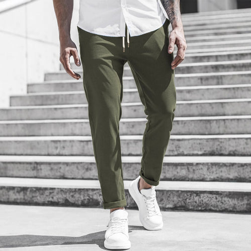 Herren Sportliche Chino-Hose mit flexiblem Bund und modernen Details Heidi-Mode