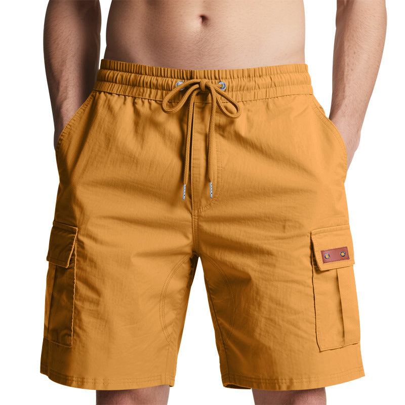 Herren Cargo-Shorts mit elastischem Bund und praktischen Taschen Heidi-Mode