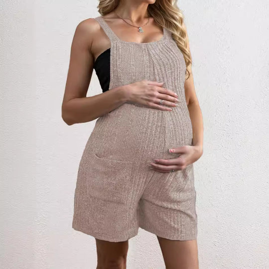 Damen lässiger Träger-Jumpsuit mit praktischem Taschendesign Heidi-Mode