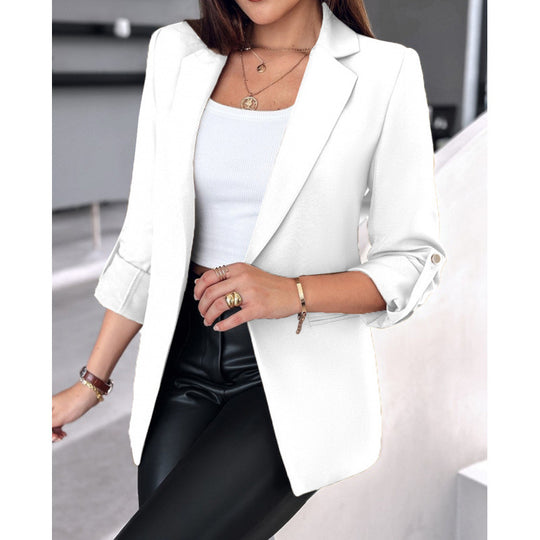 Damen elegante Blazerjacke mit modischem Schnitt Heidi-Mode