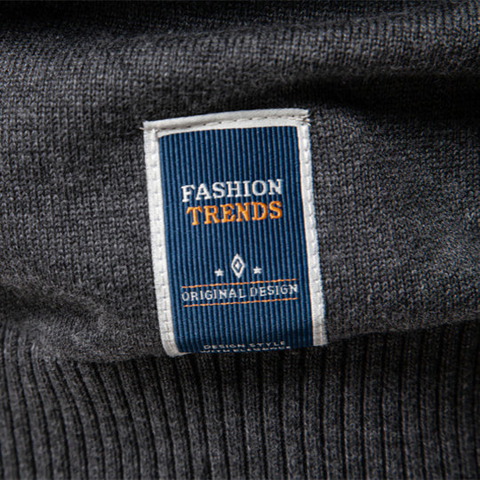 Herren Strickpullover aus hochwertiger Baumwollmischung mit angenehmer Passform Heidi-Mode