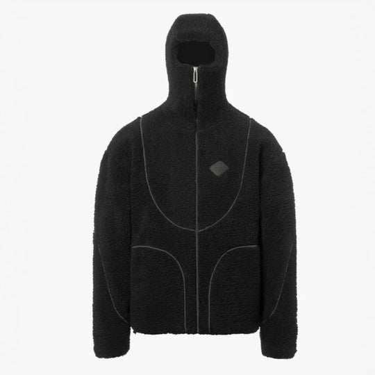Damen Fleecejacke mit hohem Kragen und praktischen Reißverschlusstaschen Heidi-Mode
