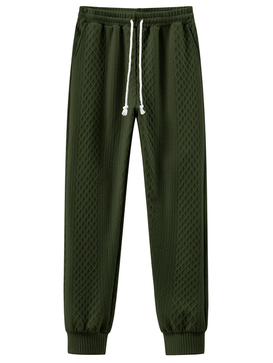 Herren Komfortable Strick-Jogginghose mit modernem Design und elastischem Bund Heidi-Mode