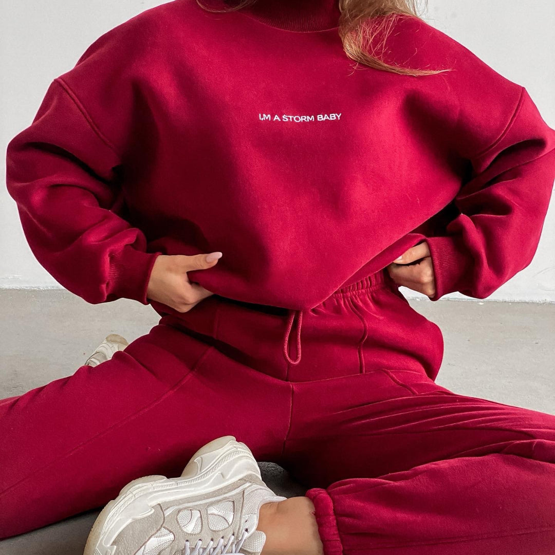 Damen Oversized Sweatshirt und Jogginghose Set Heidi-Mode