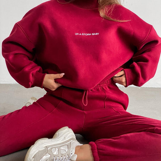 Damen Oversized Sweatshirt und Jogginghose Set Heidi-Mode
