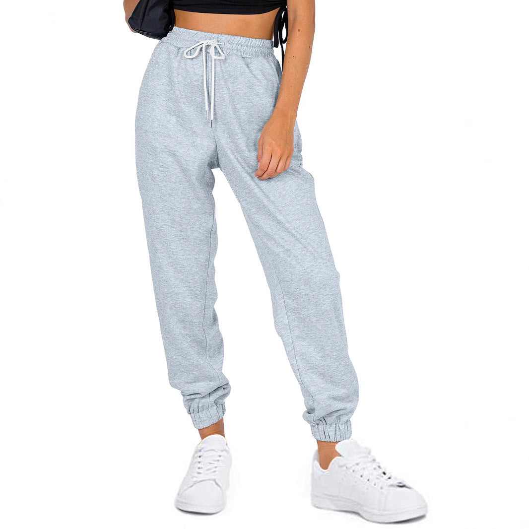 Damen Sportliche Jogginghose mit elastischem Bund und seitlichen Taschen Heidi-Mode
