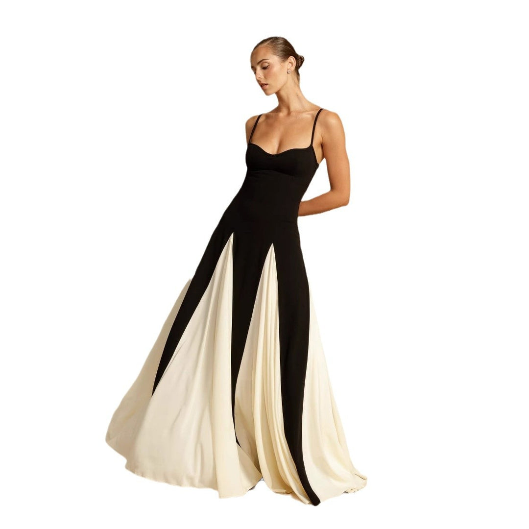 Damen Elegantes Abendkleid mit asymmetrischem Saum und feinen Rüschen Heidi-Mode