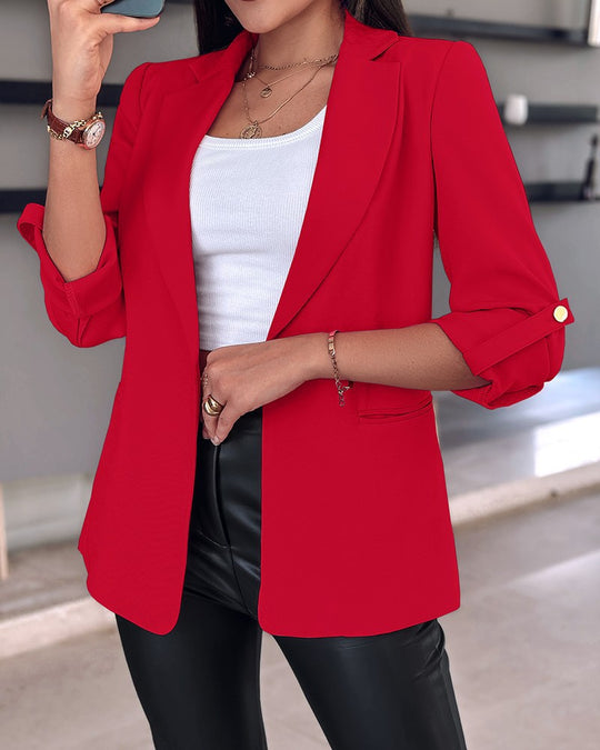Damen Eleganter Blazer mit modischem Schnitt und praktischen Details Heidi-Mode