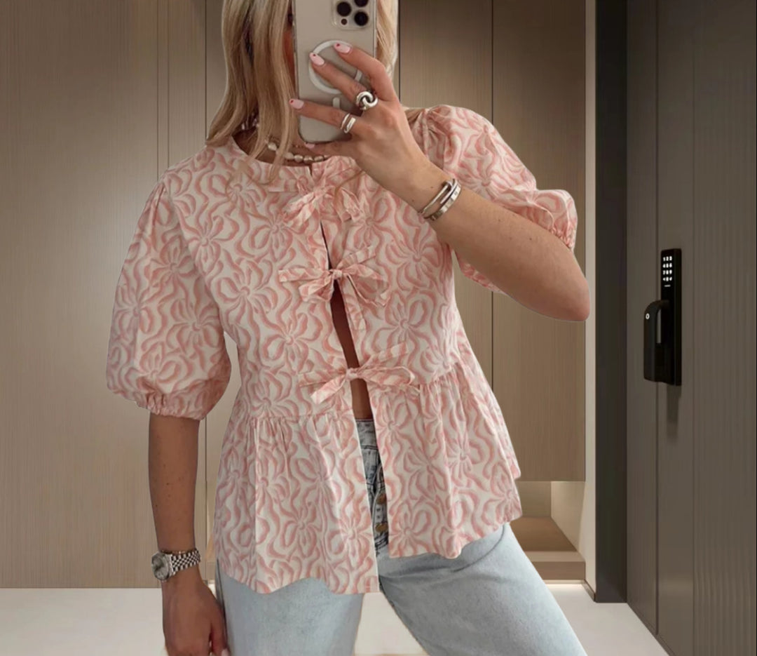 Damen Tiermotiv Blusenjacke Heidi-Mode