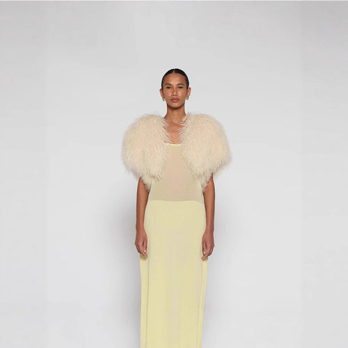 Damen Extravagante Kunstpelzjacke im Volumenstil Heidi-Mode