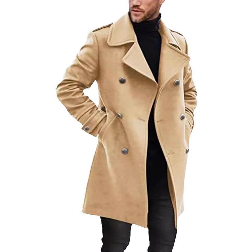 Herren eleganter und leichter Frühlingstrenchcoat Heidi-Mode