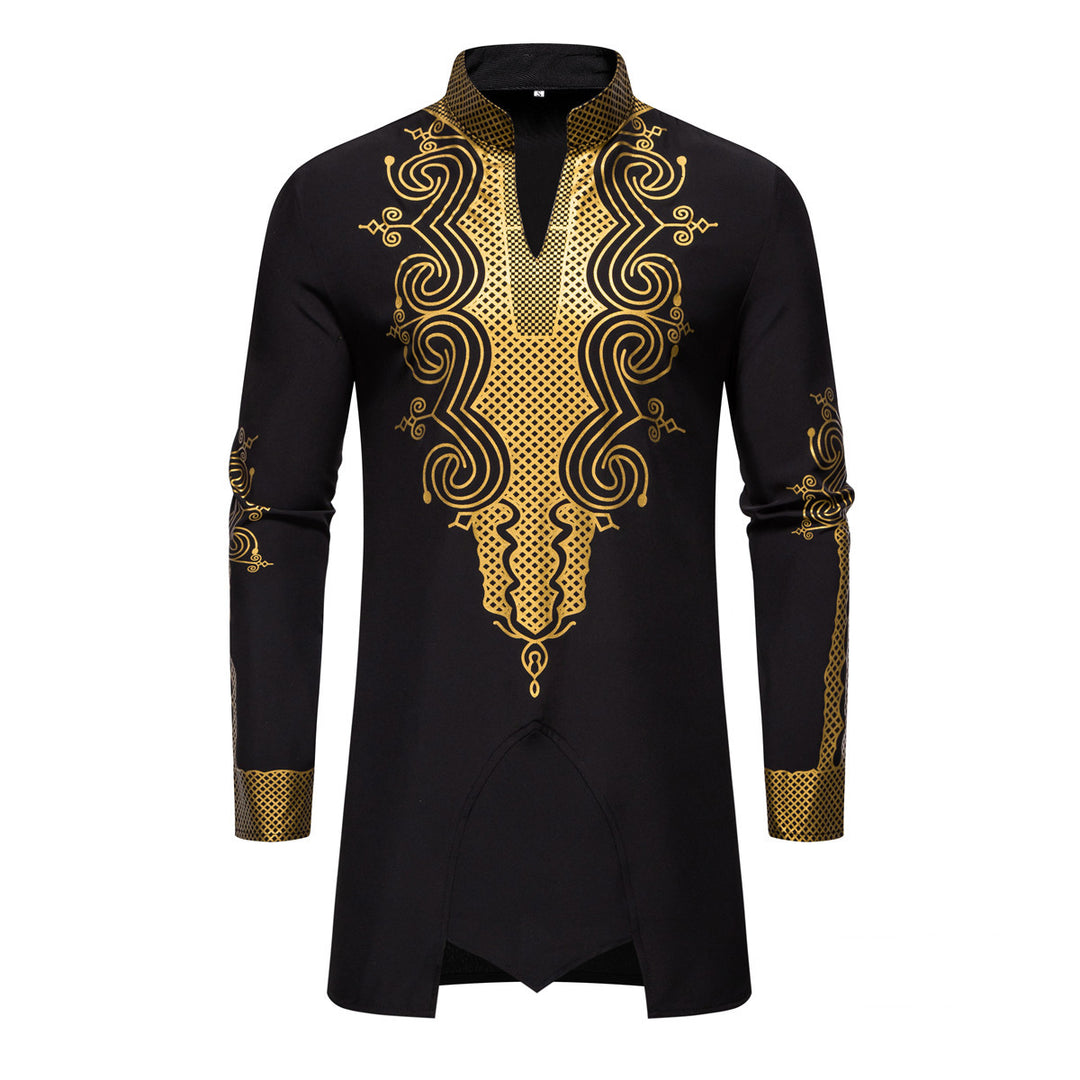Herren traditionelles Outfit mit aufwendigem Muster Heidi-Mode
