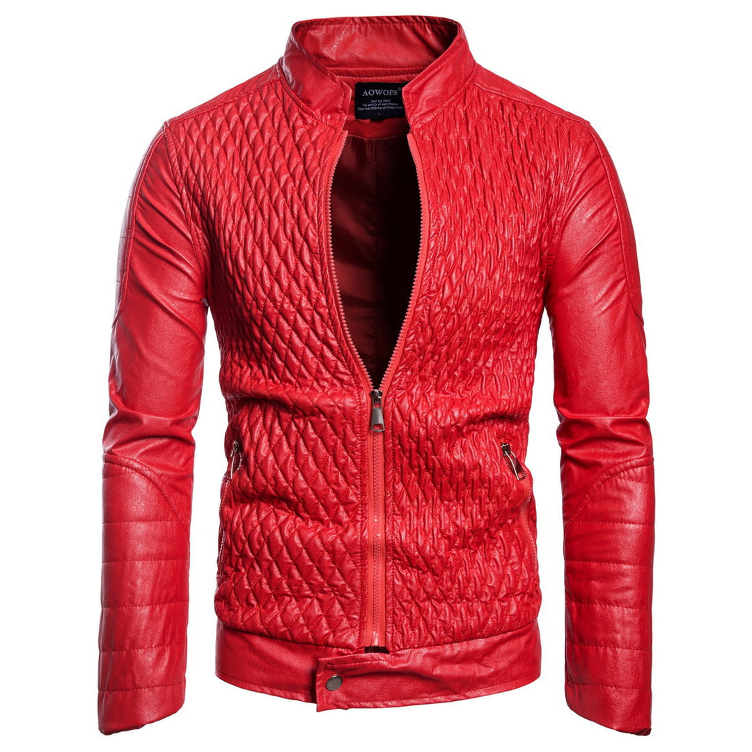 Herren stylische gesteppte Lederjacke Heidi-Mode