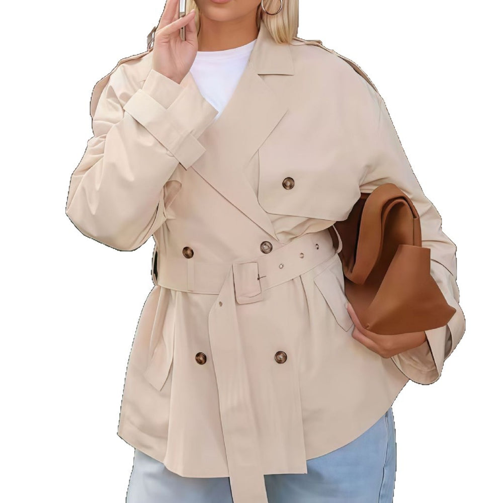 Damen Trenchcoat mit modischem Schnitt und taillierter Silhouette Heidi-Mode