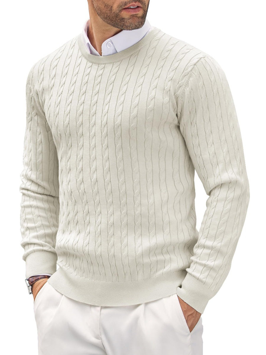 Herren Strickpullover mit Fischgratmuster Heidi-Mode