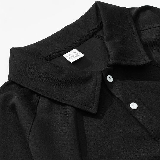 Herren Langarm Polohemd aus weicher Baumwolle mit sportlichen Akzenten Heidi-Mode