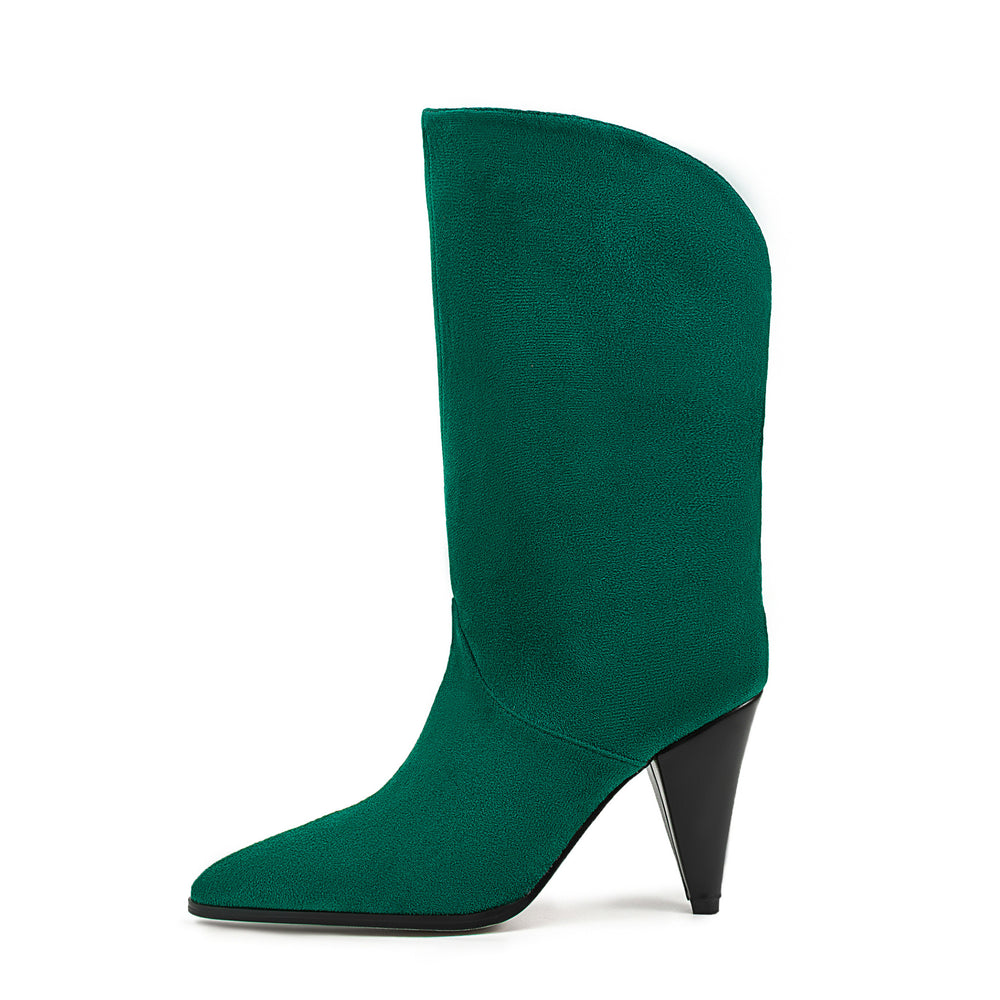 Femme High-Heeled Western-Style Ankle Boots Heidi-Mode