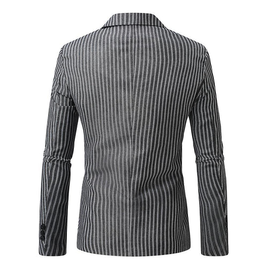 Herren eleganter Blazer mit feinen Streifen Heidi-Mode