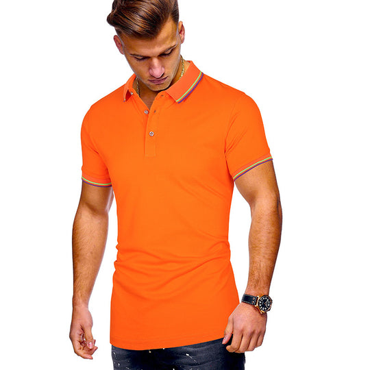 Herren Poloshirt mit modernen Akzenten Heidi-Mode