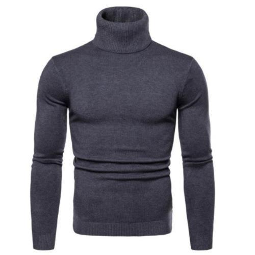 Herren Rollkragenpullover aus weichem Merinowolle Heidi-Mode