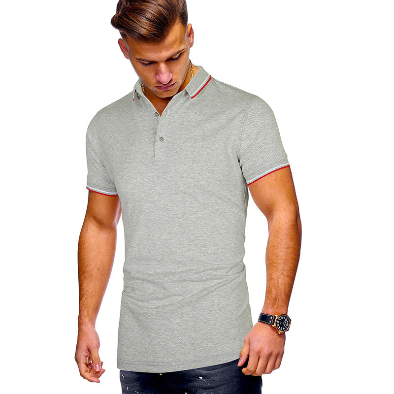 Herren Poloshirt mit modernen Akzenten Heidi-Mode